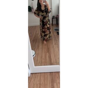 Love Fire (Nordstrom ) Fall style chiffon Dress size M boho‎ style